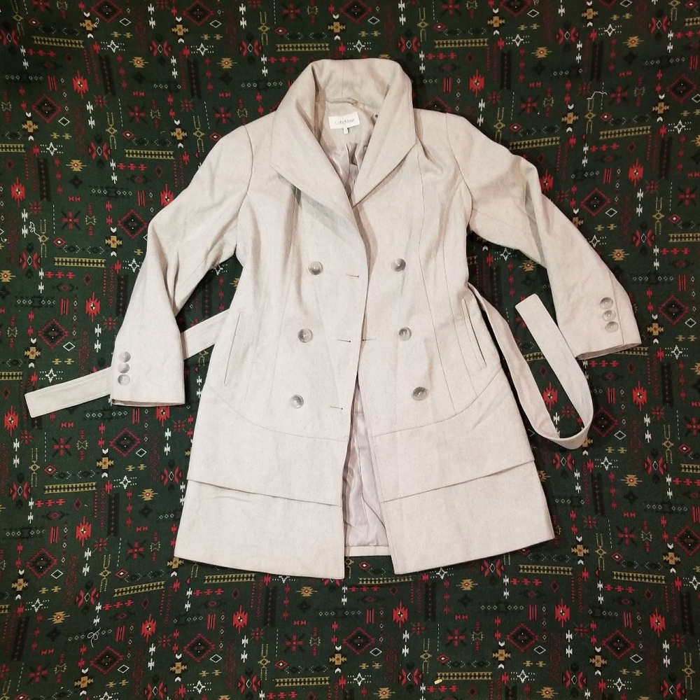 Calvin Klein double breast size 13 trench coat